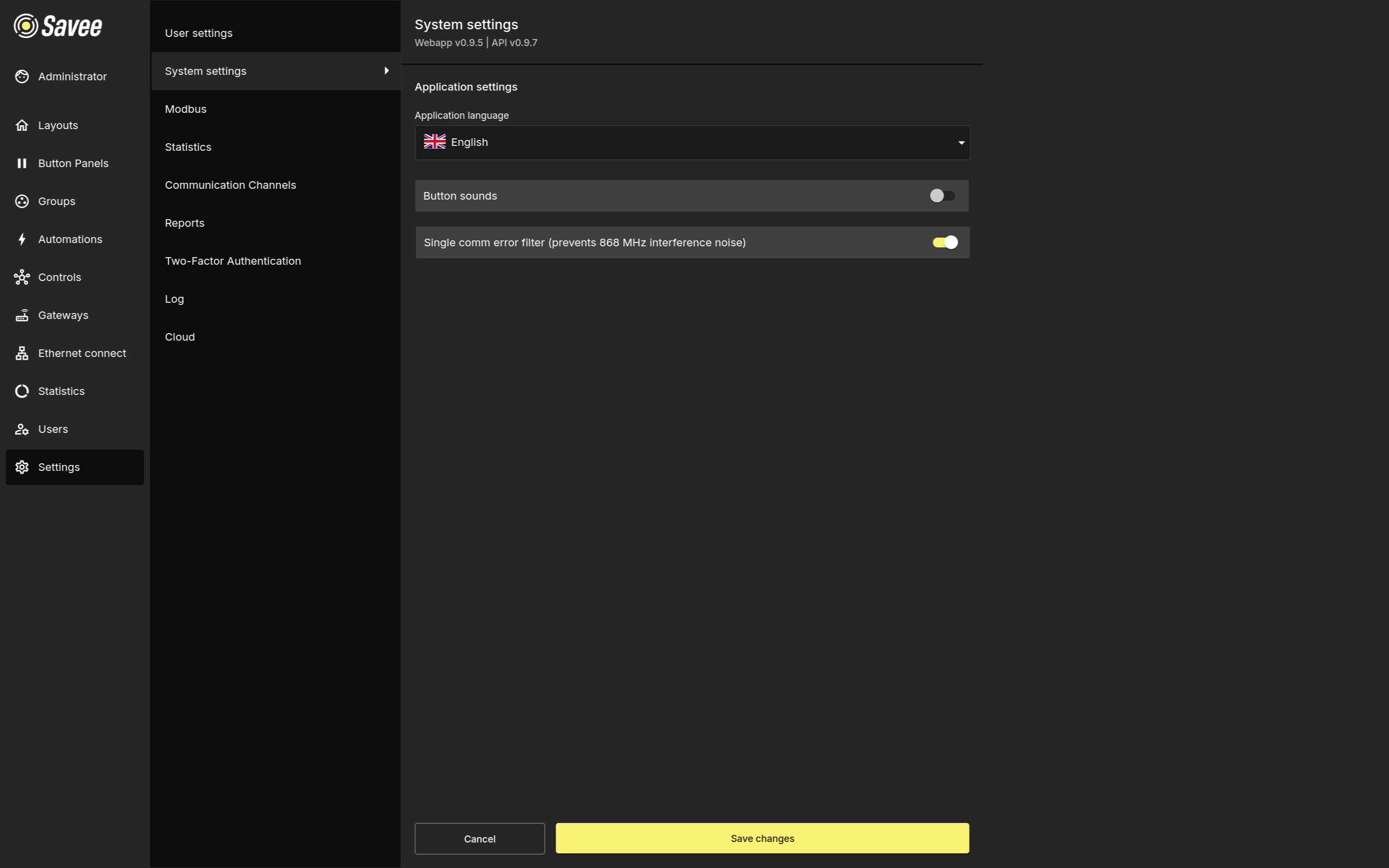 System Settings